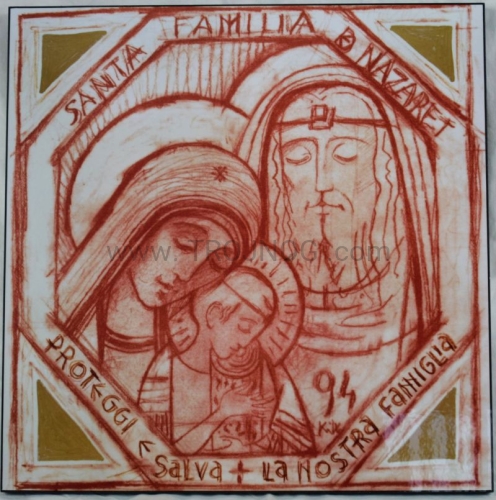 Ikona Święta Rodzina z Nazaretu 40 x 40 cm Kiko Arguello Neokatechumenat.JPG