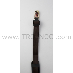 Pasek do gitary (krawat) - kolor brązowy