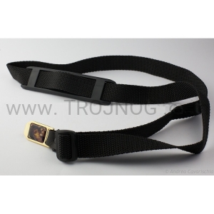 Pasek do gitary (krawat) - kolor czarny, do gitary klasycznej, z Madonną