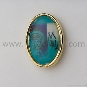 Broszka ozdobna z ikoną Madonna del Silenzio do koszuli, szpilka, przypinka