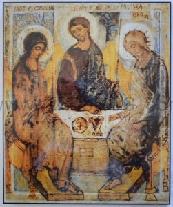 Ikona Trójca Święta "Rublowa" 40x30 Kiko Trójca Antyczna