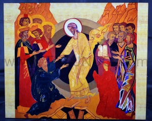 Ikona Zstąpienie do Otchłani 40x30, zstąpienie do piekieł Jezusa Korona Misteryjna-10