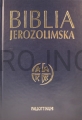 Biblia Jerozolimska twarda skórzana okładka pozłacane brzegi, paginatory