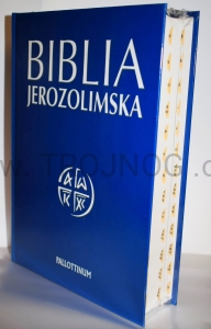 Biblia Jerozolimska, paginatory, twarda okładka