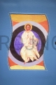 skórzane opakowanie ochronne, etui na Biblie Jerozolimską, z ikona Chrystus Pantokrator, Jezus król wszechświata, Zbawiciel Kiko, jasno niebieski kolor.JPG