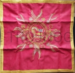 Welon czerwony, kapa - duże nakrycie na ołtarz, pulpit, ambone 70x70 cm