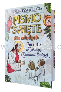 Pismo Święte dla młodych - Pamiątka 1 Komunii Świętej, Biblia z papugą
