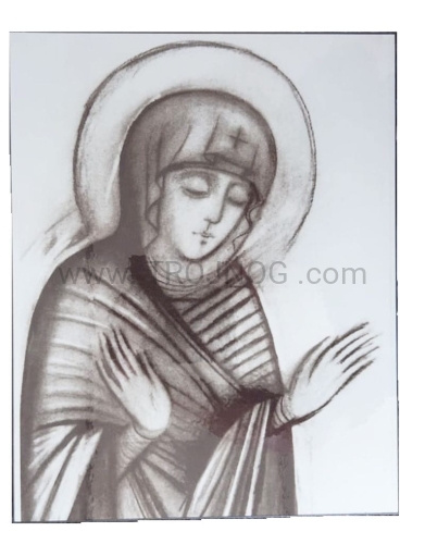 Madonna Maryja delikatna Dziewica, szkic kiko.jpg