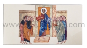 Wejście przez drzwi zamknięte 60x30 cm, Kiko, wysoki połysk