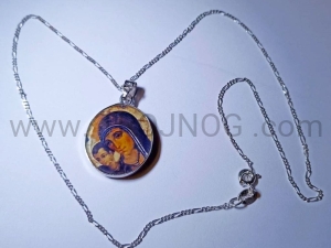 Łańcuszek na szyję delikatny ze srebra elegancki, damski, do medalika / krzyżyka