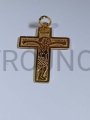 pozłacany krzyż nowej ewangelizacji mały 2,5 cm medalik krzyżyk (1).jpeg