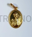 pozłacany medalik anioł stróż na szyje prezent dziecko komunia chrzest.jpg