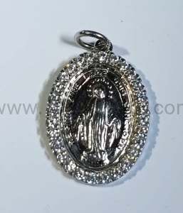 Medalik MADONNA CUDOWNEGO MEDALIKA 2cm, ze srebra 925