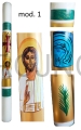 swieca paschalna wzor 3 recznie pisane ikony chrystus niebieska madonna palma zwyciestwa.jpg