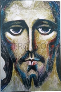 Ikona oblicze Chrystus Perugia 40x30 , twarz Chrystusa