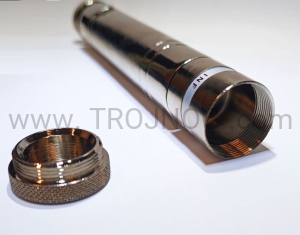 Kropidło na wodę święconą 18 cm z pojemnikiem na olej, w skórzanym futerale