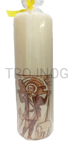 Świeca laudesowa, z ikoną Sługa Jahwe 25cm, niedzielna modlitwa, dobry Pasterz