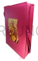 okładka futerał różowy z zamkiem biblia jerozolimska, okładka na pismo święte z ikoną etui.jpeg