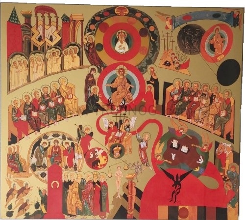 pozłacana ikona sad ostateczny na desce lakierowana na wysoki połysk rozne rozmiary.jpg