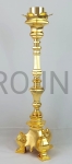 Lichtarze na procesje 2szt, pozłacane 40 cm, akolitki boczne na ołtarz, świecznik, kandelabr