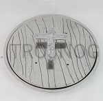 Forma na chleb, do wypieku chleba 19cm, na Eucharystię. Aluminiowa, z podstawa, wzór neo