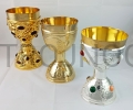 calice del presidente, celebrante, placcato oro, con pietre naturali, ametista, per celebrazioni solenni, eucaristia, per sante messe, liturgie, placcato oro, 25 cm, massiccio, per grande raduno, fine strada, diverse modello.jpg