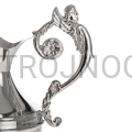 juego de lavabo, jarro, ángel, con plato y cuenco para purificación, manos, lavabo, decorativo, jarro para purificación, vasijas, litúrgico, jarro, para agua, niquelado, ángel tallado.jpg