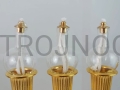 ampoule, for a candlestick, menorah, glass ampoule for oil, olive oil, glass, menorah, made of glass, for oil, with a wick, brass plate, foot, for the Eucharist, masses, neo, for the altar.jpg