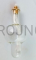 Ampulle, für einen Kerzenhalter, Menora, Glasampulle für Öl, Olivenöl, Glas, Menora, aus Glas, für Öl, mit Docht, Messingplatte, Fuß, für die Eucharistie, Messen, Neo, für den Altar.jpg