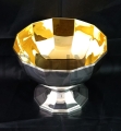 cáliz de doce lados, para la celebración de la Eucaristía, misa, plateado por fuera, dorado con oro de 24k por dentro, para gran reunión, neocatecumenado, alta calidad, equipamiento litúrgico, accesorios.jpg