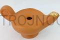 oil lamp, for oil, ceramic, with symbols, lantern, 14 cm, with wick, decorative, wise and foolish virgins, clay.jpg