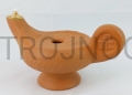 Lámpara de aceite, para aceite, cerámica, con símbolos, farol, 14 cm, con mecha, decorativa, vírgenes prudentes y necias, arcilla.jpg
