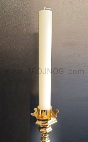 Świeca, z wosku, do akolitki, lichtarza, kandelabru, z wosku pszczelego, do procesji, uroczystej celebracji, liturgii, eucharystii.jpg