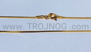 Delikatny pozłacany łańcuszek, kobiecy, dziecięcy, do medalików