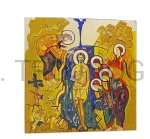 Ikonka Chrzest Jezusa mała 9,5cm do pokoju, na stół