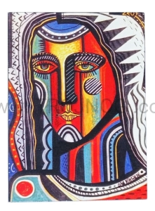 Ikonka Archanioł Rafał 12x9 cm Kiko Arguello na stół, ścianę, na desce