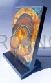 ikonka drewniana 12 cm, Madonna Drogi Neokatechumenalnej, Maryja, Matka drogi, na desce, z podstawka, na szafkę, na biurko, kiko.jpg