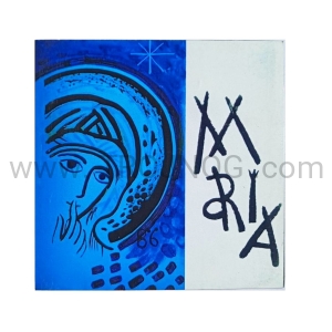 Ikonka Madonna del Silenzio 9,5x9,5 cm mała do pokoju Ave Maria