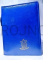 okładka niebieska, futerał, etui, Biblia Jerozolimska, mała, nowa, opakowanie ochronne, z zamkiem, z rybki, krzyż, złotym, grawer, tłoczenie.jpg