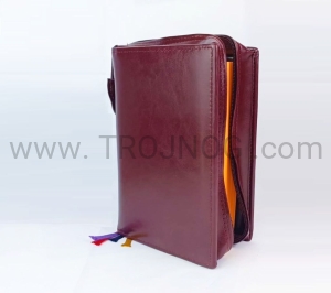 Okładka na liturgię godzin, etui na brewiarz wiśniowy, wszystkie tomy, eco-skóra, futerał