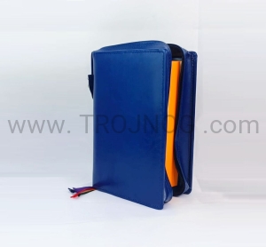 Okładka na liturgię godzin, etui na brewiarz niebieski, wszystkie tomy, eco-skóra, futerał