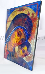 Ikona Madonna Drogi, 70x50, lakierowana, do sali, wspólnoty, neo
