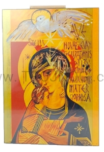 Ikona Madonna III Millenium 30x20 Maryja 3 wieku Kiko