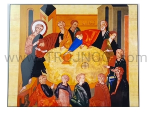 Ikona Ostatnia Wieczerza 40x30 wysoka jakość Korona Misteryjna-6 Kiko, Macerata