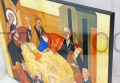 ikona na desce, Ostatnia wieczerza, Pascha, Wieczernik, Wielki Czwartek, Kiko, Korona Misteryjna, Neo.jpg