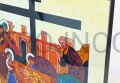 ikona na desce, Pieta, Zdjęcie z krzyża, Pana, Jezusa, złożenie do grobu, wierny Jan, Maryja, ikona, korona misteryjna, Kiko, Droga.jpg