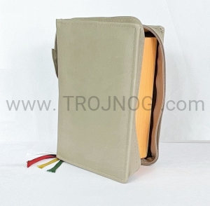 Okładka na liturgię godzin, etui na brewiarz beżowa, wszystkie tomy, eco-skóra, futerał