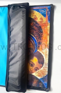 Opakowanie ochronne na ikonę 70 x 50, niebieskie, etui, futerał, pokrowiec