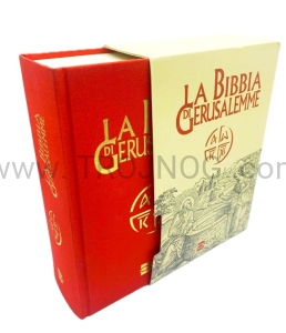Biblia Jerozolimska wydanie studio, Telata rossa, język Włoski, twarda okładka