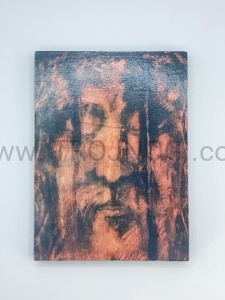 Ikonka 12x8,8cm Oblicze Chrystusa, całun Turyński Kiko 